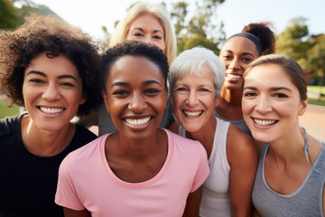 Obraz premium Happy multi generational women having fun together.
