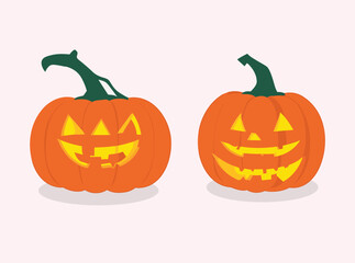 Free vector Halloween pumpkins collection
