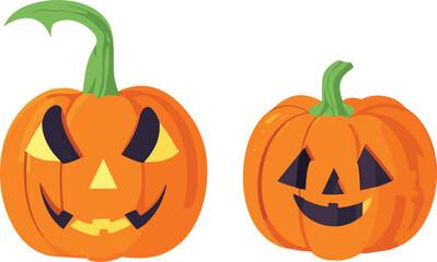 Free vector Halloween pumpkins collection