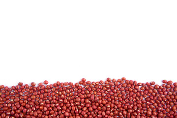 Red beans Isolated On White Background