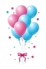 Fototapeta premium gender reveal balloons 