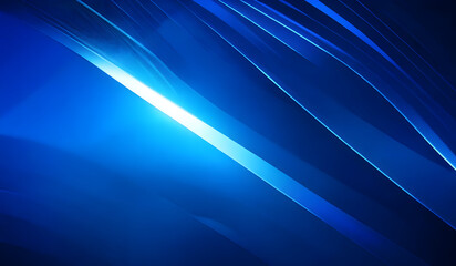 Blue smooth abstract background with shining light