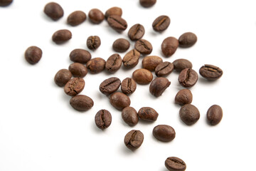 Coffee Beans Isolated On White Background