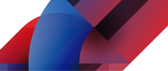 Geometric fusion - abstract harmony of triangles and circles in minimalist background design. Shapes and lines design for wallpaper, banner, background, landing page, wall art, invitation, prints