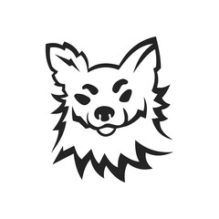 chihuahua logo template Isolated. Brand Identity. Icon Abstract Vector graphic