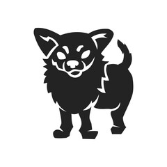 chihuahua logo template Isolated. Brand Identity. Icon Abstract Vector graphic