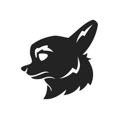 chihuahua logo template Isolated. Brand Identity. Icon Abstract Vector graphic