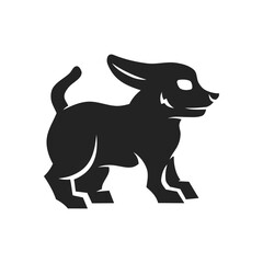 chihuahua logo template Isolated. Brand Identity. Icon Abstract Vector graphic