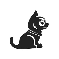 chihuahua logo template Isolated. Brand Identity. Icon Abstract Vector graphic