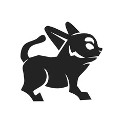 chihuahua logo template Isolated. Brand Identity. Icon Abstract Vector graphic