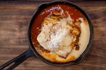 Lasagna on Hot Plate