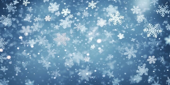 christmas snowy winter snowflakes falling background cinematic