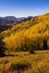 Beautiful Utah mountains in fall