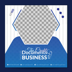 Creative Business Social media post design square size vector layout file