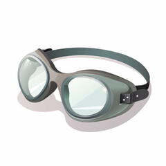 Swim Goggles Cartoon Illustration - Dive into Playful Artistry