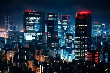 東京のビル群と街並み風景02