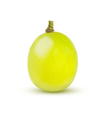 green grape isolated on white