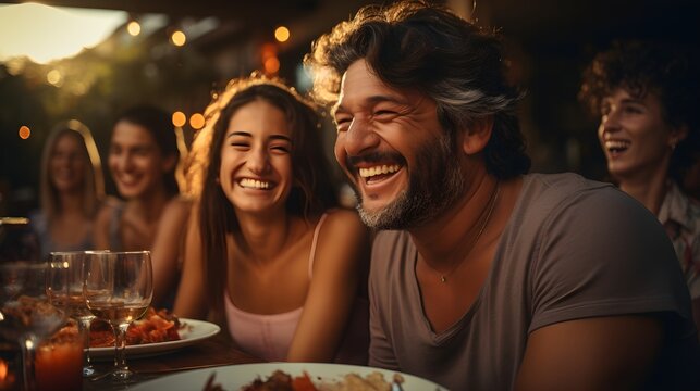 Joyful Moments: A couple's laughter echoing the essence of shared happiness.