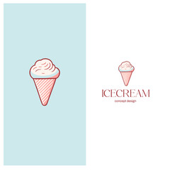 Ice cream logo