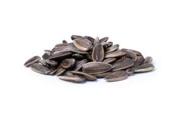 sunflower seeds isolated on white background