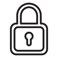 Padlock icon for security
