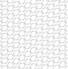 Texture with circles consisting of dots