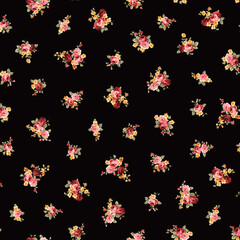 An old-fashioned rose flower pattern perfect for textiles,