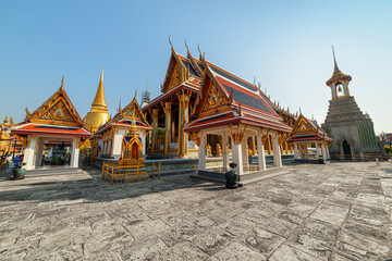The Phra Ubosot at Wat Phra Kaew in Bangkok, Thailand
