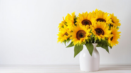 Artificial sunflowers bouquet