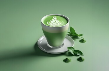 Matcha green tea latte