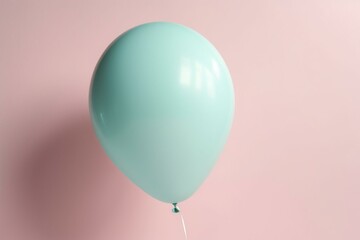 Pastel balloon floating in the air. Generative AI