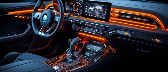 Automobile Interface Composition.