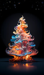 Bright Stylized Christmas Tree