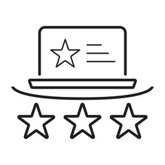 Feedback, review, testimonial, customer thin line icons. Editable stroke. For website marketing design, logo, app, template, ui, etc. Vector illustration modern Designs, ...