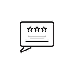 Feedback, review, testimonial, customer thin line icons. Editable stroke. For website marketing design, logo, app, template, ui, etc. Vector illustration modern Designs.