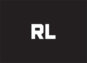Fototapeta premium rl letter logo and monogram design