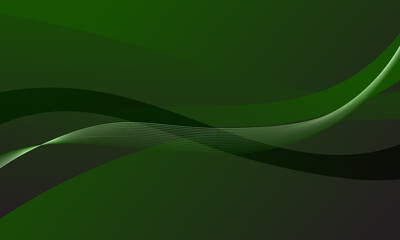 green lines waves curves soft gradient abstract background