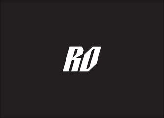 ro letter logo and monogram design