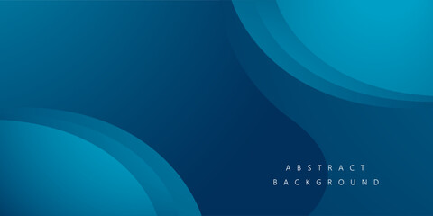 Minimalis trendy blue wave color abstract background for corporate concept, template. Vector illustration