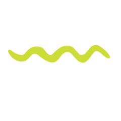 cute green line element