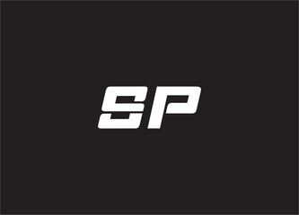sp letter logo and monogram design