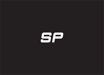 Obraz premium sp letter logo and monogram design