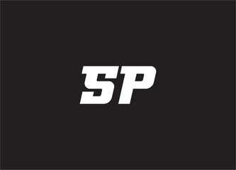 sp letter logo and monogram design