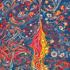 background with abstract figures