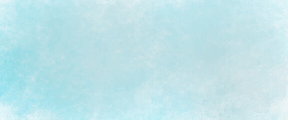 Vector abstract painted blue watercolor on paper texture background, blue grunge background, blue mint watercolor illustration banner, wallpaper.