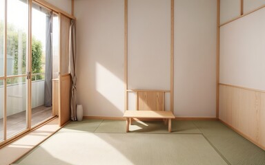 Contemporary Japanese Sunroom in Sydney, Australia generative ai