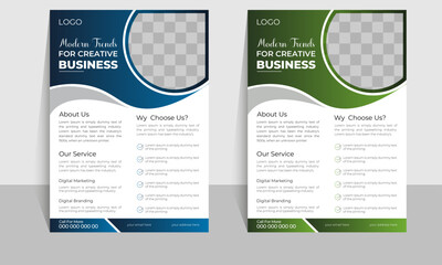 Creative digital vector marketing agency flyer design template, cover modern layout, annual report, poster, 
flyer in A4 with colorful business proposal, promotion, advertise, publication, cover page.