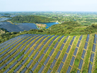 solar power station on mountain