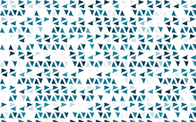 Fototapeta na wymiar Light BLUE vector background with triangles. Beautiful illustration with triangles in nature style. Pattern for busines ad, booklets, leaflets