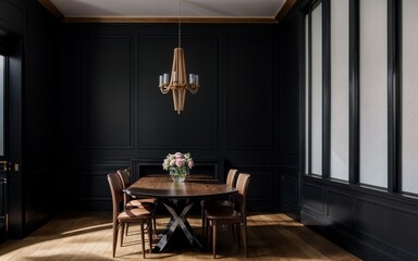 A Modern Dining Room Interior in England generative ai - 658887582